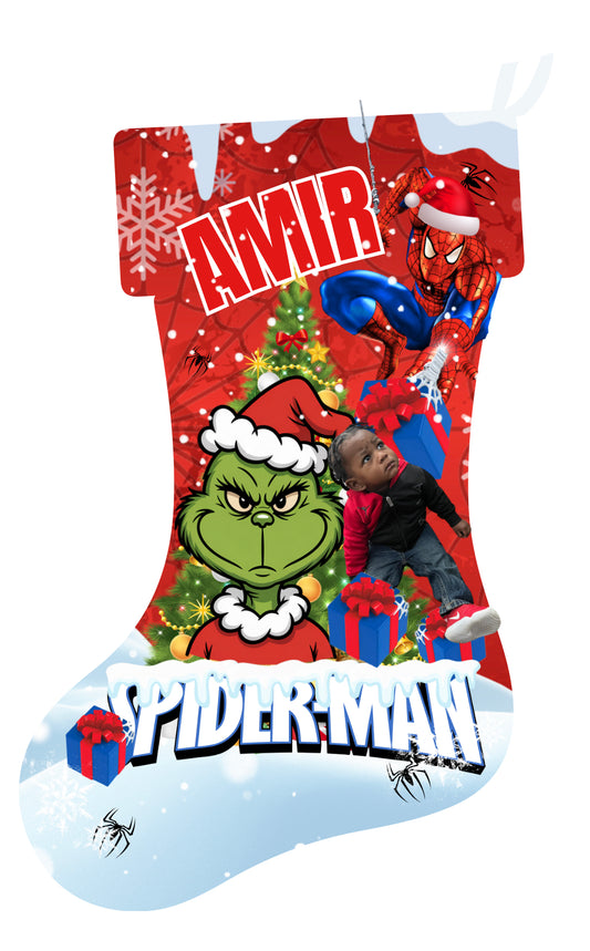 Custom Holiday Stockings- Choose a Design from photo Description or submit a new one- Email photos and name for customization!