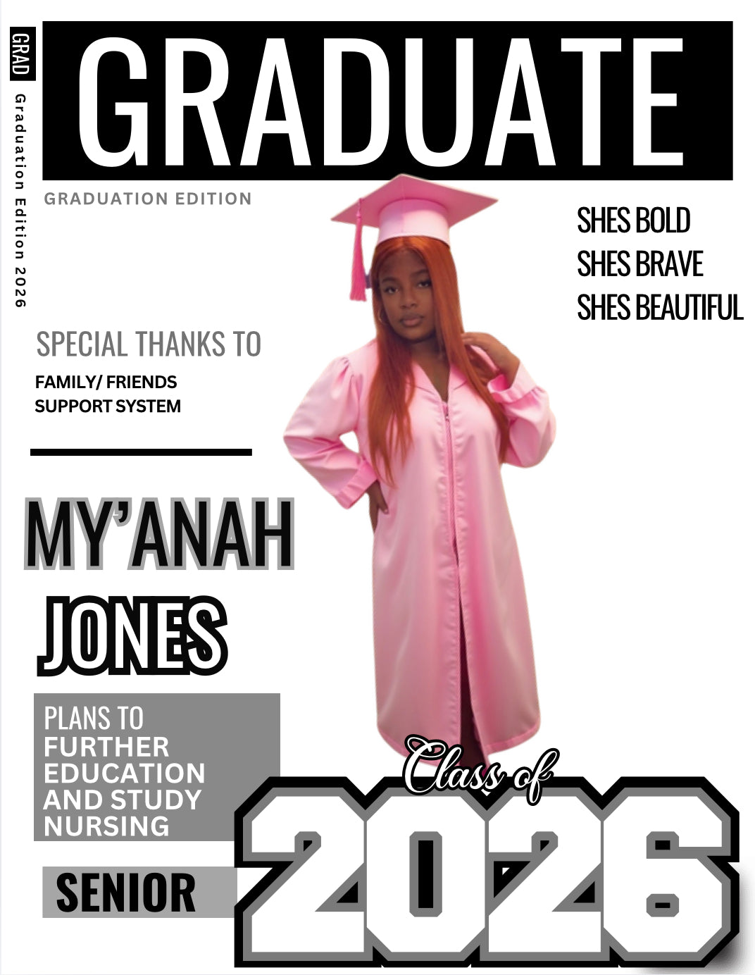 Magazine Cover Poster Board 11*14