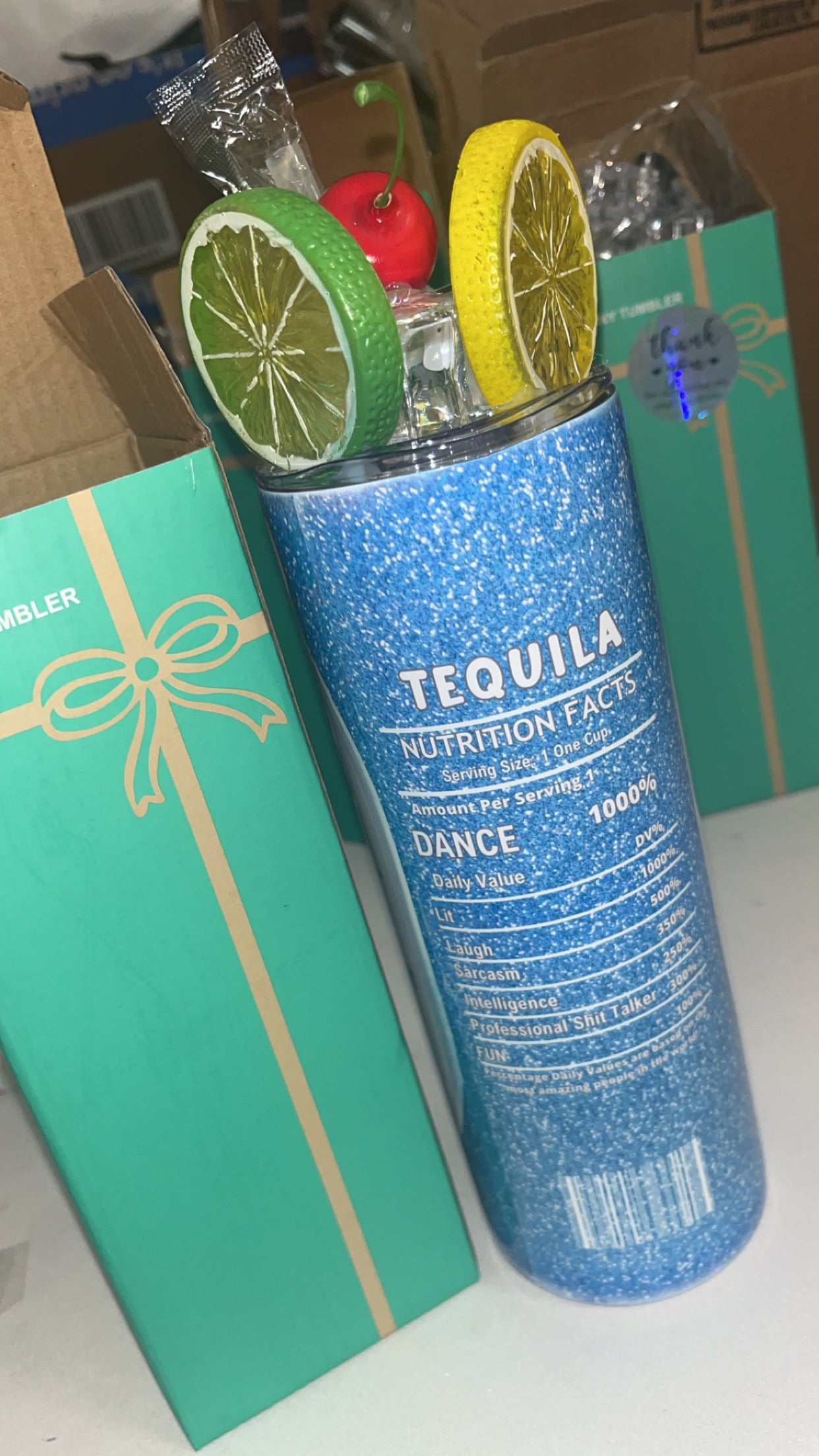 20 OZ Skinny Tumbler CandyCane Design Hot and Cold Custom Design To add ice and fruit/charm lids Make Sure to select this option prior to checking out (Copy)