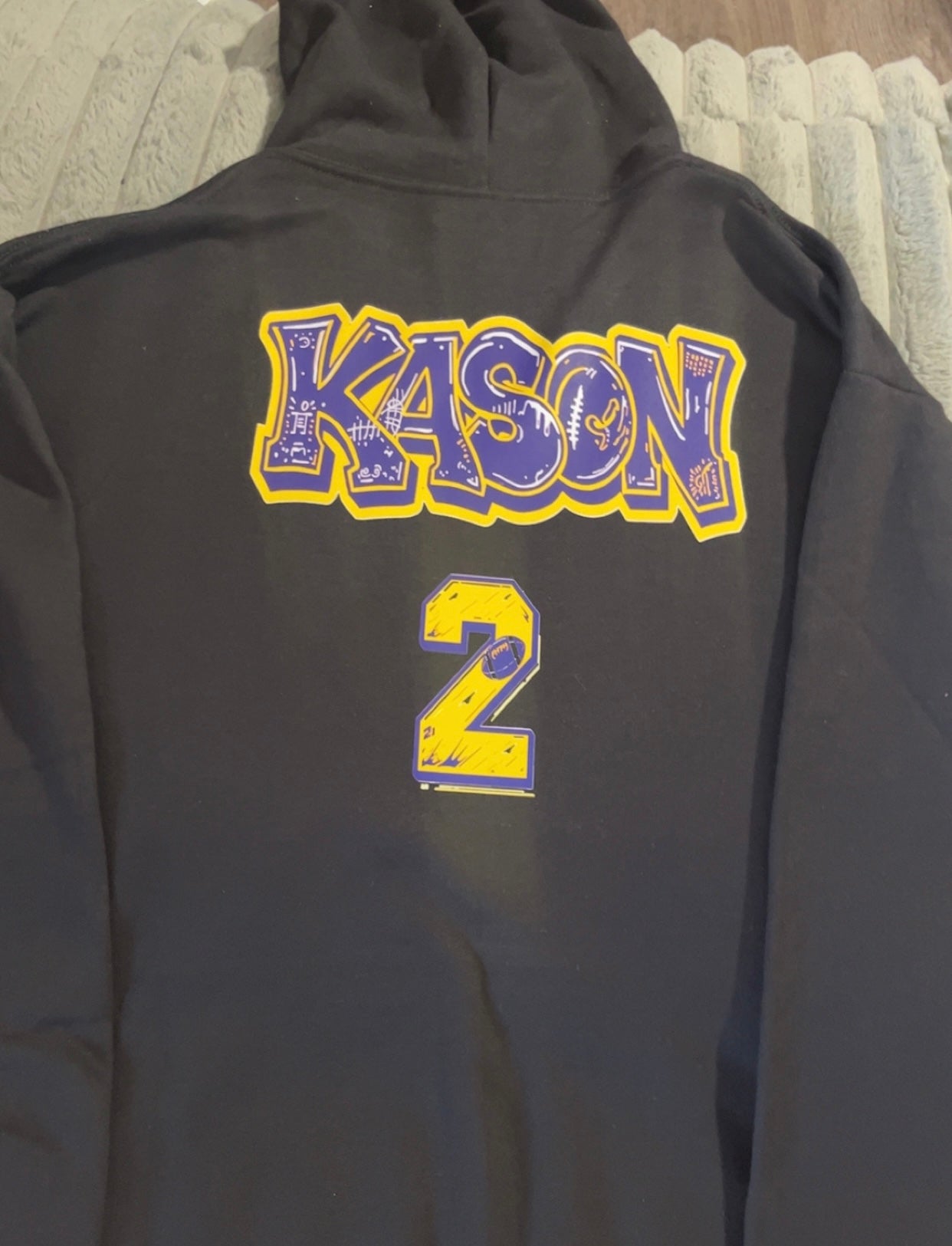 Adult Sports Custom Design Fleece Hoodie: E-mail for Customization after purchase- Send in team Colors, Photo-Option- Name and/or Phrases Be Sure to select option for Back Printing!