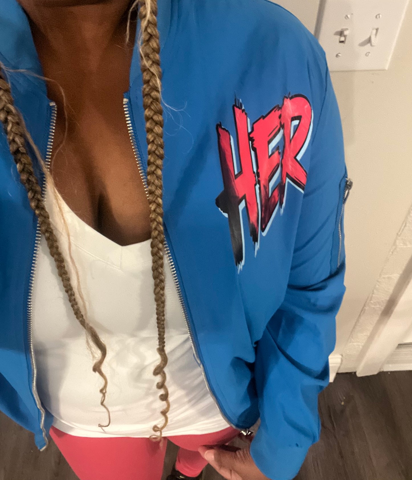 Adult HER or HIM Custom Bomber Jacket: E-mail for Customization after purchase: Be sure to select HER OR HIM DESIGN