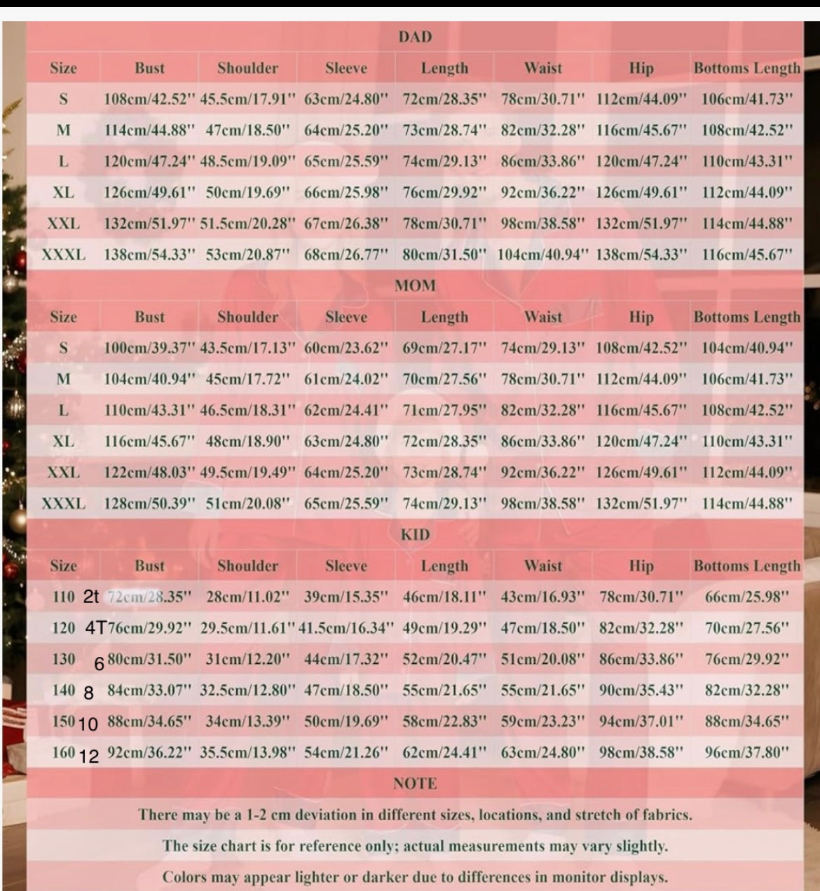 2PC Family Holiday Pajama Set Silk: Sizes for Adult/ Kids/ Toddlers  E-mail for Customization after purchase- Be Sure to select which color prior to adding to cart!