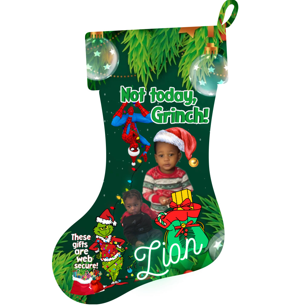 Custom Holiday Stockings- Choose a Design from photo Description or submit a new one- Email photos and name for customization!