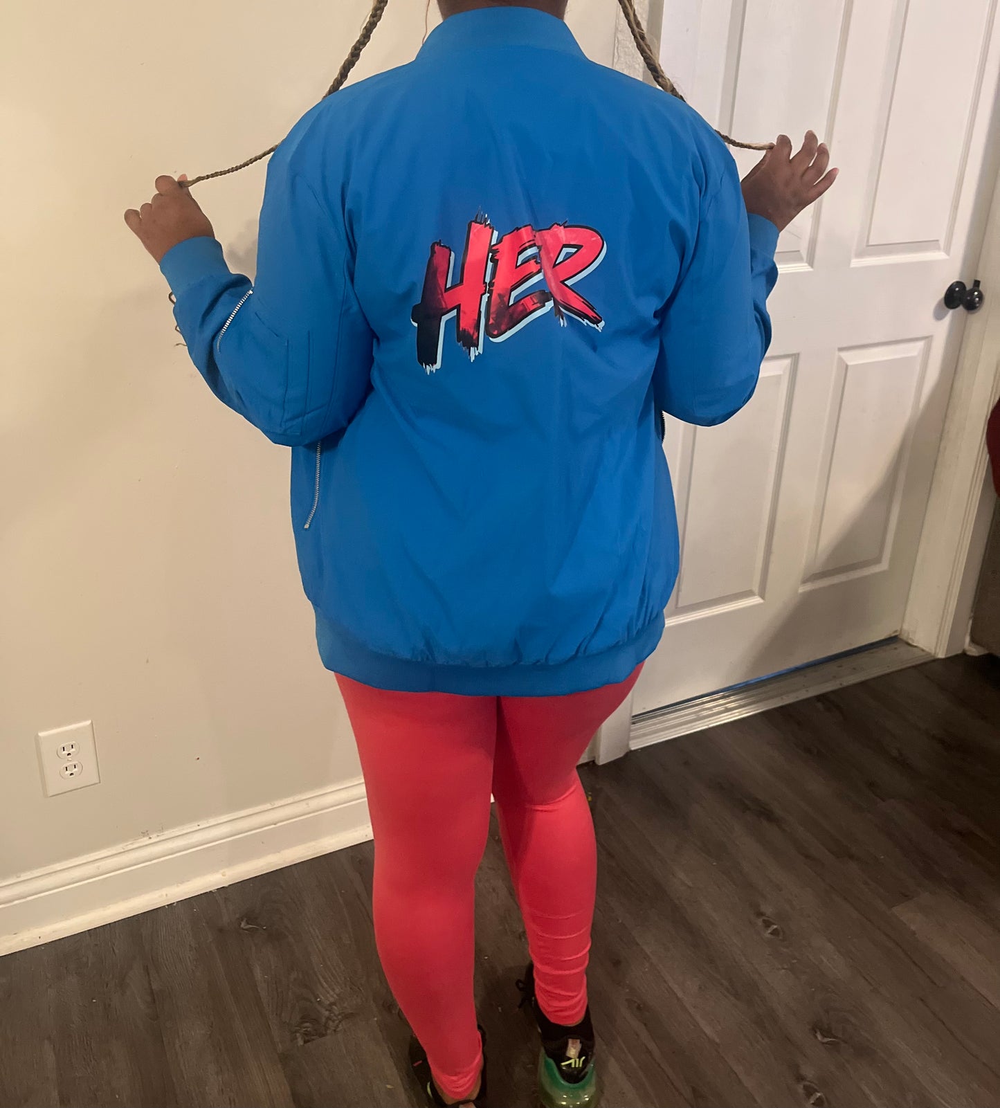 Adult HER or HIM Custom Bomber Jacket: E-mail for Customization after purchase: Be sure to select HER OR HIM DESIGN