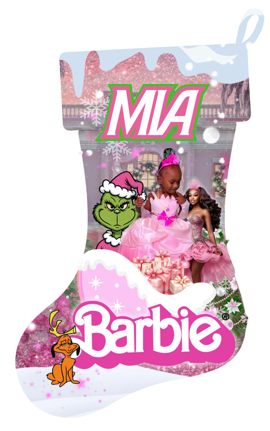 Custom Holiday Stockings- Choose a Design from photo Description or submit a new one- Email photos and name for customization!