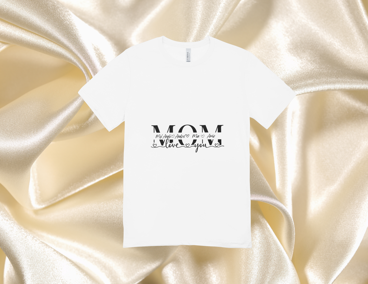 MOM Custom Women’s V-Neck Shirt add children’s name