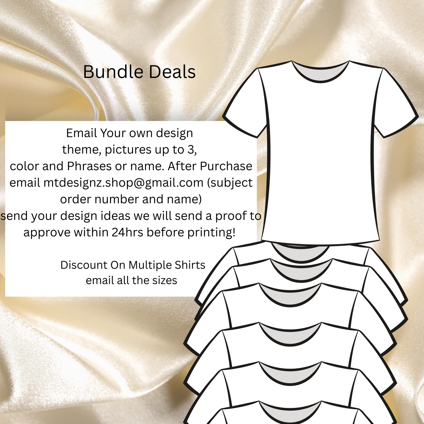 Set of 10 Adult Custom unisex crew neck or v-neck t-shirt Bundle Deal