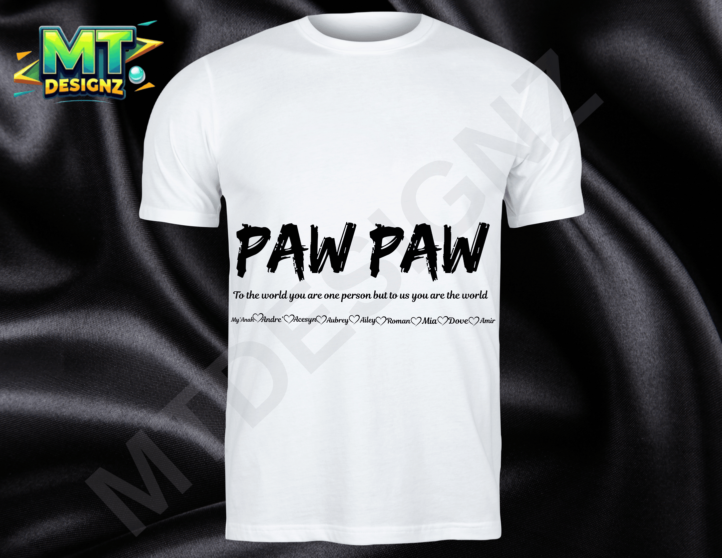 Custom Design PAW PAW unisex crew neck t-shirt
