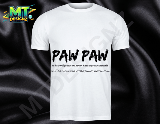 Custom Design PAW PAW unisex crew neck t-shirt