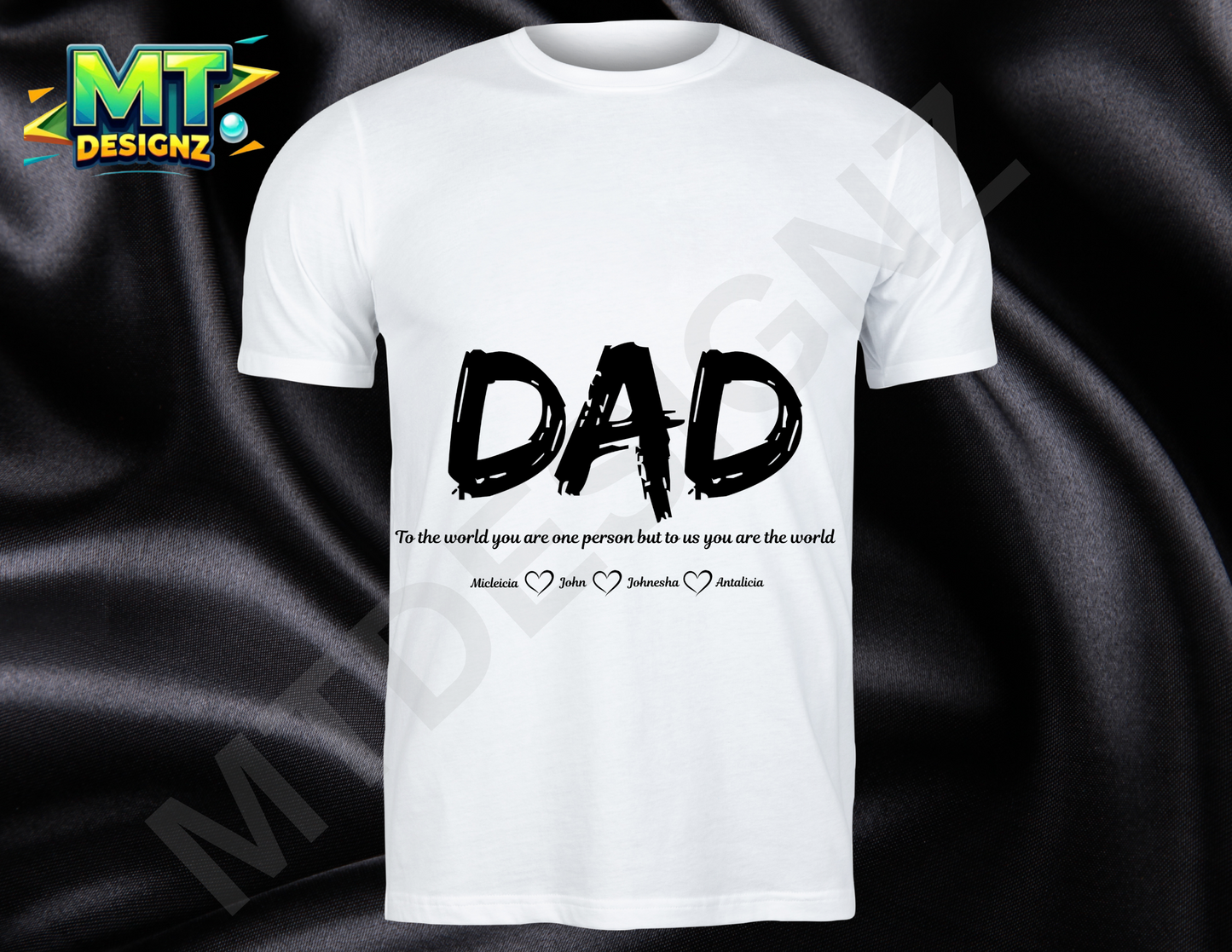 Custom Design DAD unisex crew neck t-shirt