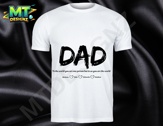 Custom Design DAD unisex crew neck t-shirt