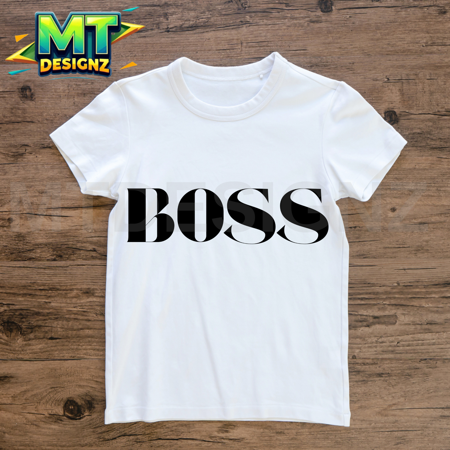BOSS Design Toddler and Kids Custom T-Shirt Crew-Neck Complete Custom Design