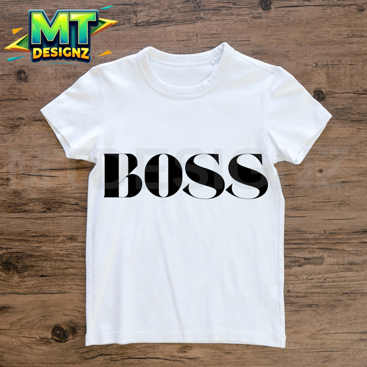 BOSS Design Toddler and Kids Custom T-Shirt Crew-Neck Complete Custom Design