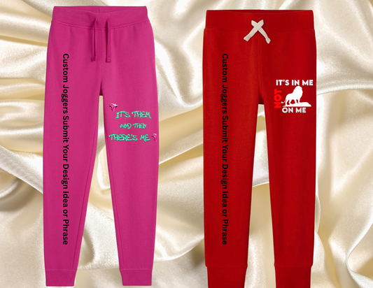 Toddler and Youth Custom Joggers Design your own Email for customization after Purchase: Use Order Number: Send Idea and or a Design you see on site