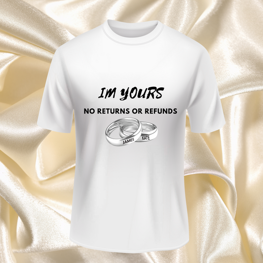 Couples “IM YOURs” Custom unisex crew neck t-shirt