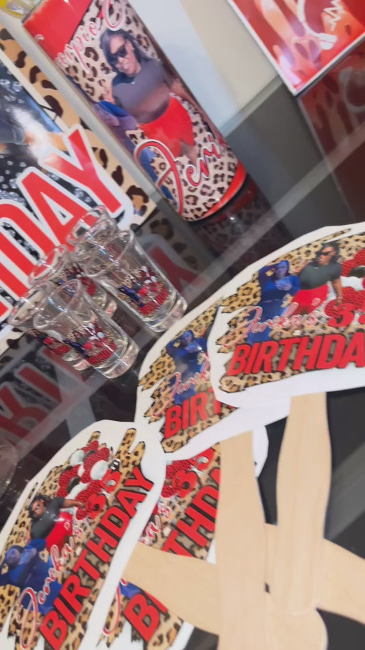 Adult Custom Party Buckets: Email MTDesignz.shop@gmail.com after purchase with 24hrs for customization!